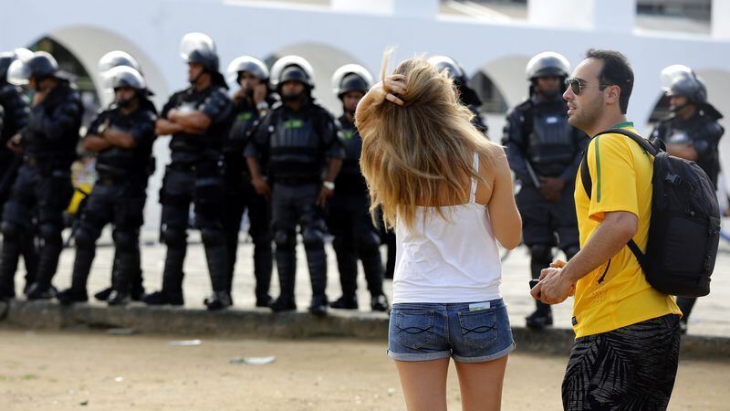 Nicht alle feiern den Fußball: Proteste in Brasilien