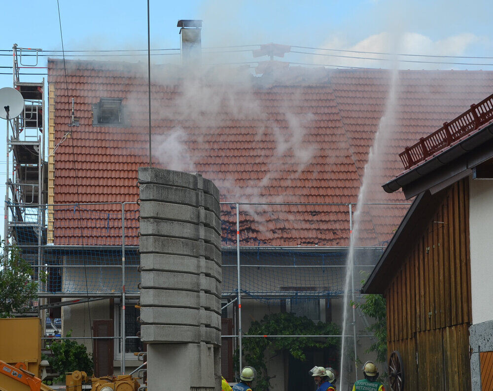 Dachstuhlbrand in Neuhausen