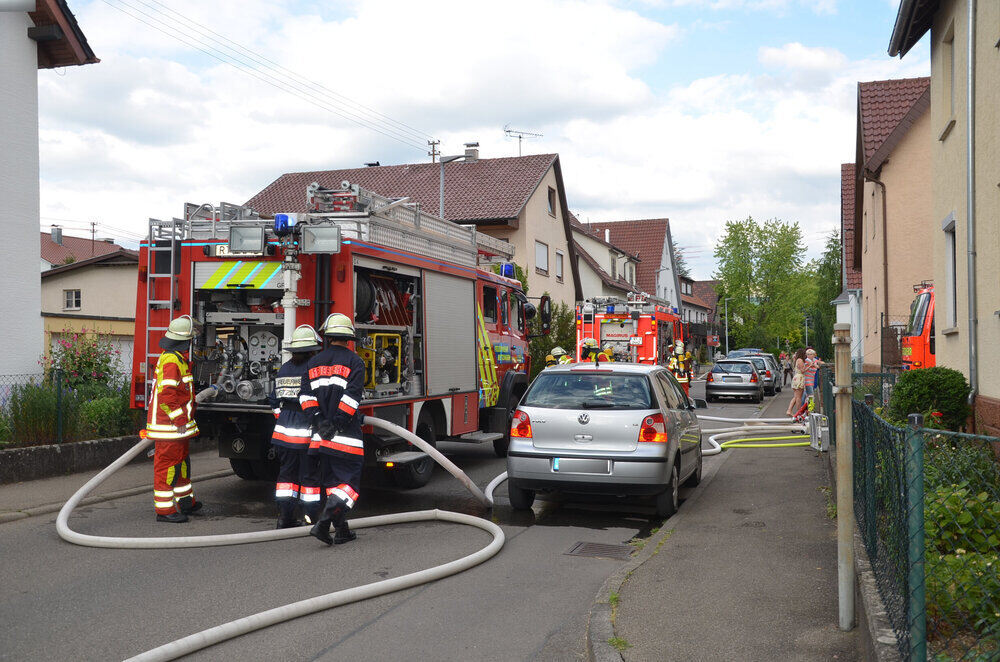 Dachstuhlbrand in Neuhausen