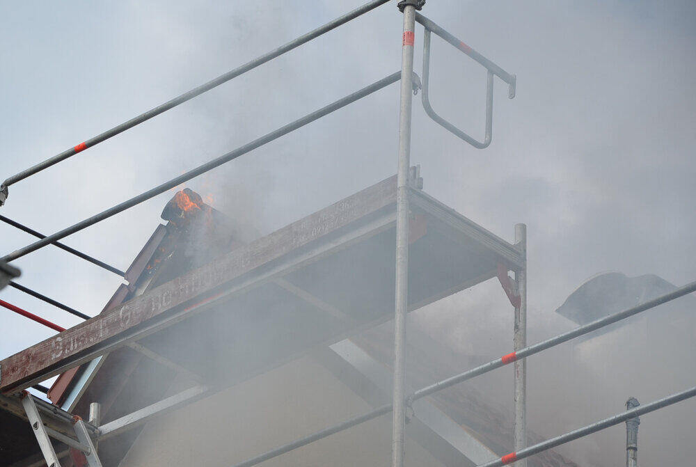 Dachstuhlbrand in Neuhausen