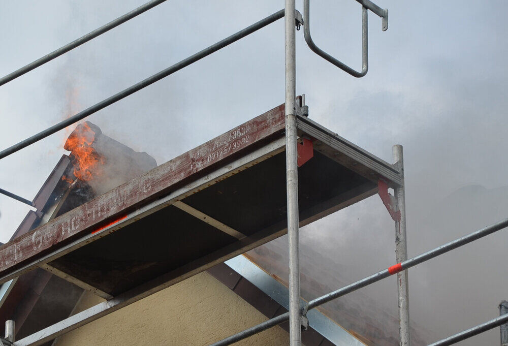 Dachstuhlbrand in Neuhausen