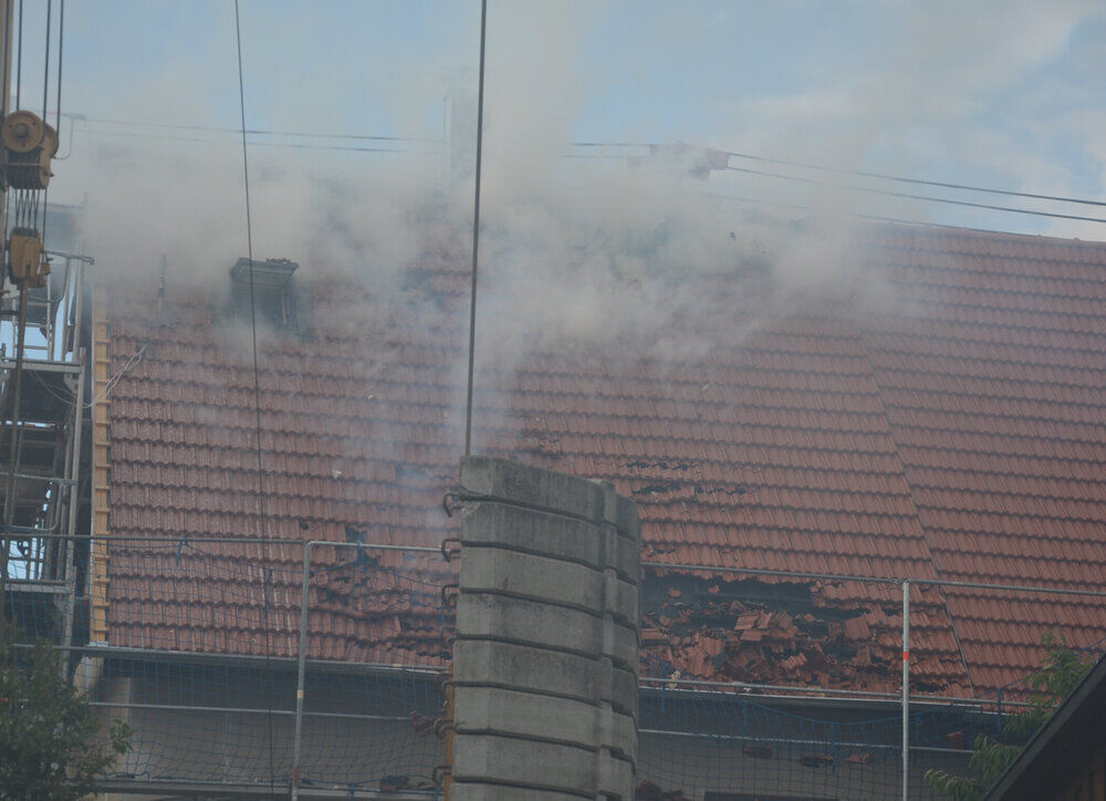 Dachstuhlbrand in Neuhausen