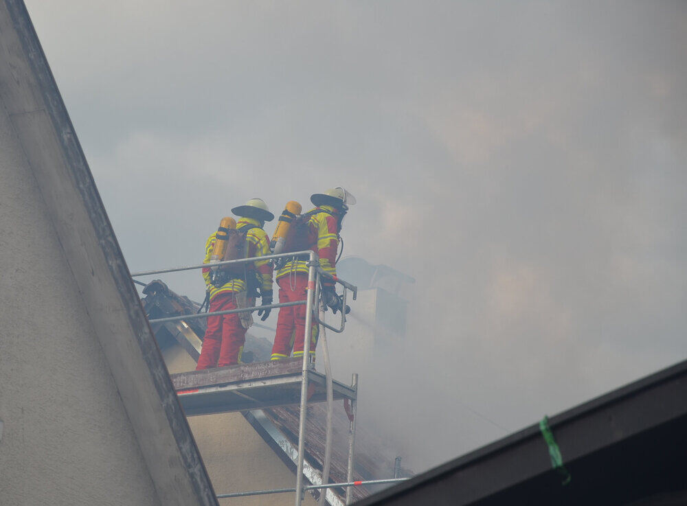 Dachstuhlbrand in Neuhausen