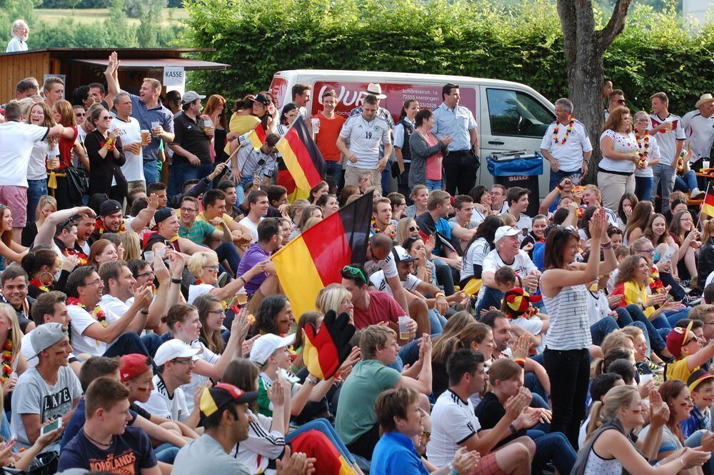 Fußball WM 2014 Deutschland - Portugal Metzingen