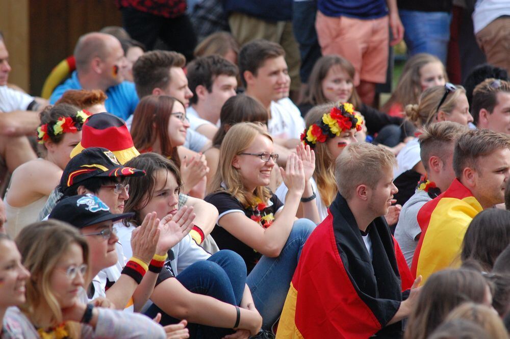 Fußball WM 2014 Deutschland - Portugal Metzingen