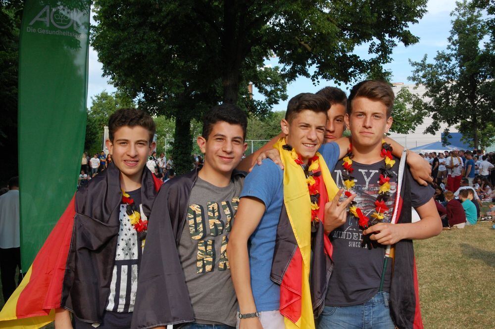 Fußball WM 2014 Deutschland - Portugal Metzingen