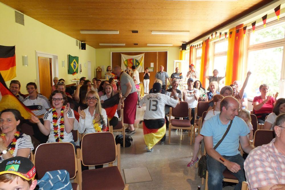 Fußball WM 2014 Deutschland - Portugal Public Viewing in Metzingen