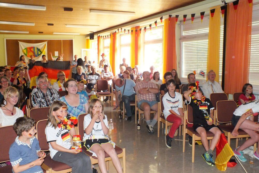 Fußball WM 2014 Deutschland - Portugal Public Viewing in Metzingen