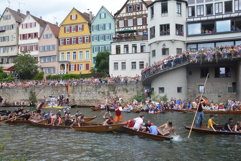 Stocherkahnrennen Tübingen 2014