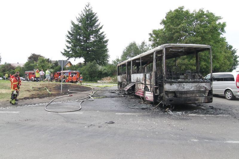 Feuer im Schulbus