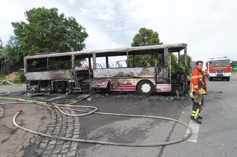 Feuer im Schulbus