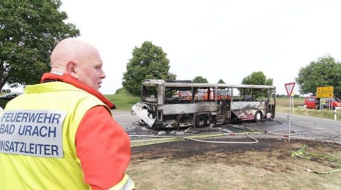 Feuer im Schulbus