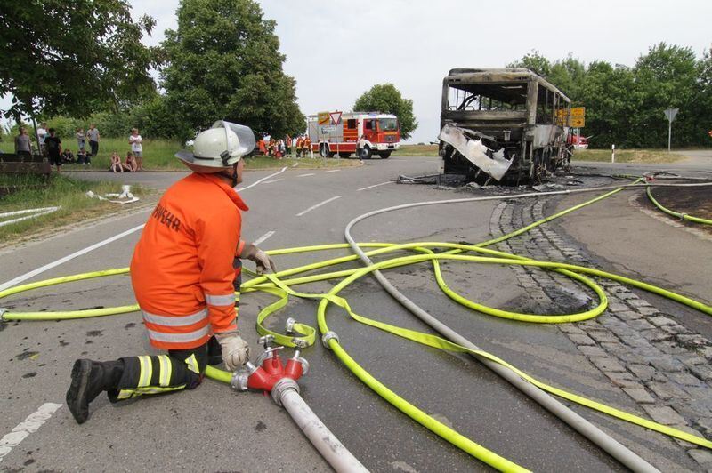 Feuer im Schulbus