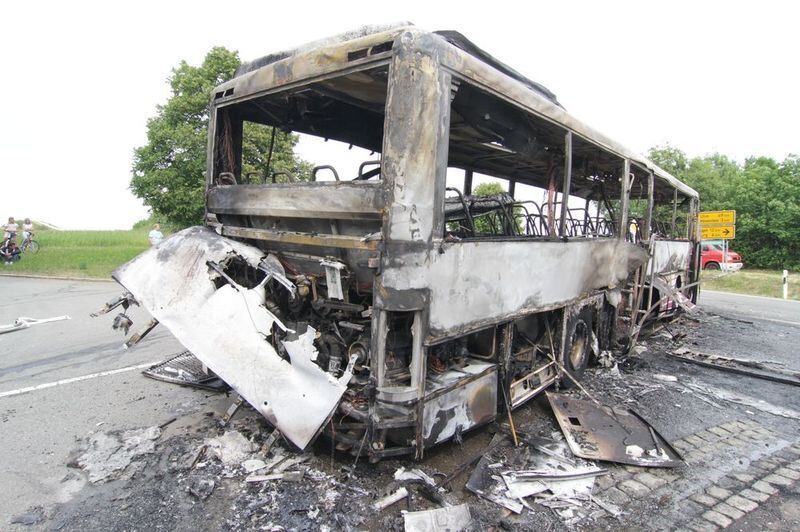 Feuer im Schulbus