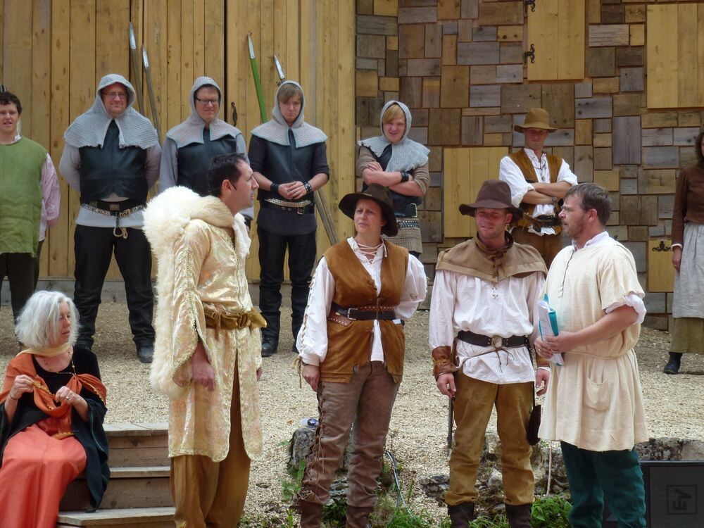 Naturtheater Hayingen Proben zum Saisonstart 2014