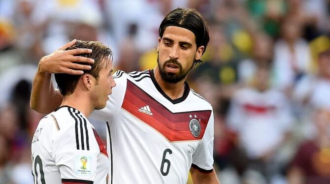 Nach dem 4: 0 gegen Portugal hoch gelobt, nach dem 2:2 gegen Ghana heftig kritisiert: Sami Khedira.