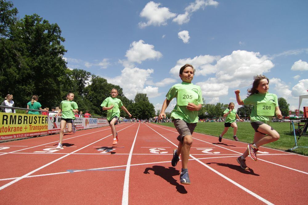 Jugend trainiert für Olympia Kreisfinale 1. Juli 2014 Pliezhausen