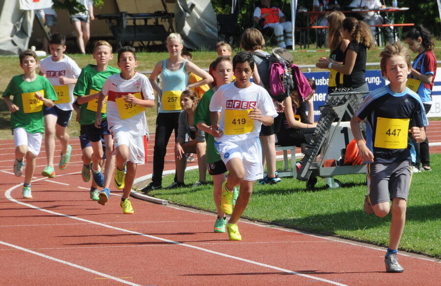 Jugend trainiert für Olympia Kreisfinale Juli 2014 Pliezhausen