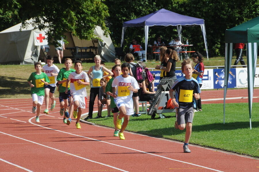 Jugend trainiert für Olympia Kreisfinale Juli 2014 Pliezhausen