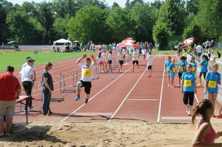 Jugend trainiert für Olympia Kreisfinale Juli 2014 Pliezhausen