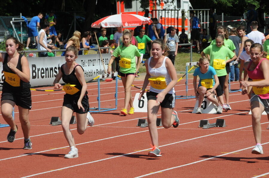 Jugend trainiert für Olympia Kreisfinale Juli 2014 Pliezhausen