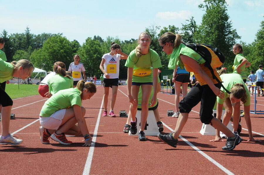 Jugend trainiert für Olympia Kreisfinale Juli 2014 Pliezhausen