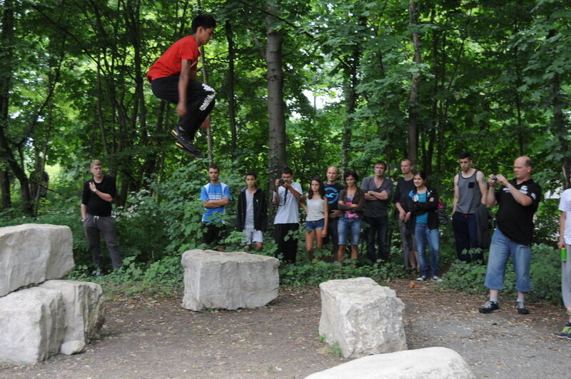 Parkour Competition im Jugendhaus Bastille