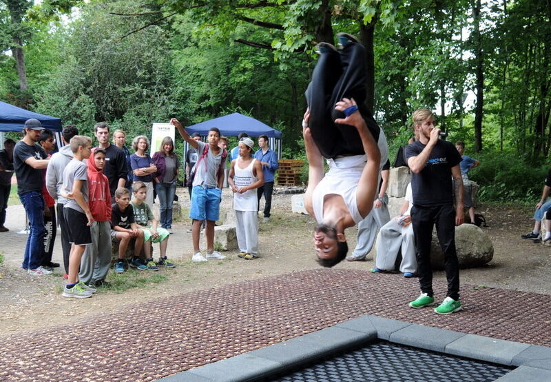 Parkour Competition im Jugendhaus Bastille