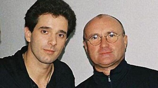 Harald Wester (links) findet Superstar Phil Collins sympathisch. FOTO: PR