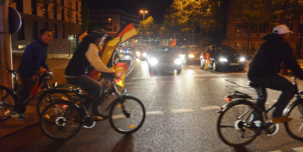 ußball WM 2014 Deutschland - Brasilien Autocorso