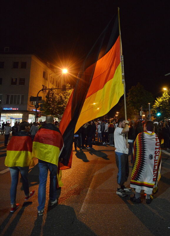 ußball WM 2014 Deutschland - Brasilien Autocorso