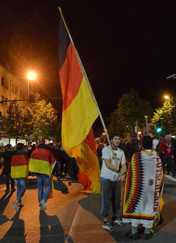 ußball WM 2014 Deutschland - Brasilien Autocorso