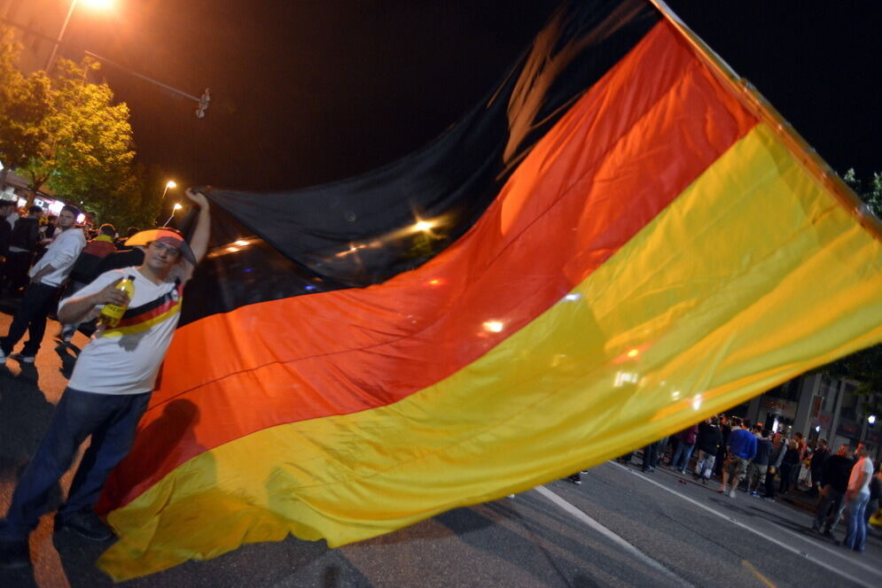 ußball WM 2014 Deutschland - Brasilien Autocorso