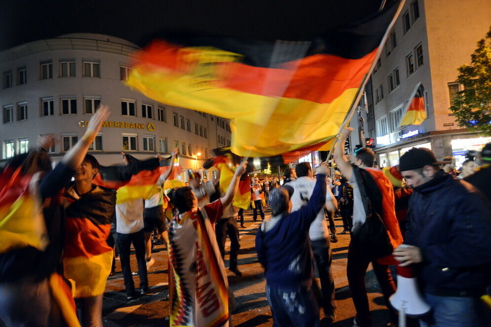 ußball WM 2014 Deutschland - Brasilien Autocorso