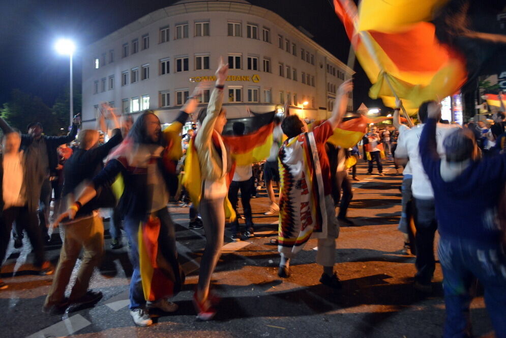 ußball WM 2014 Deutschland - Brasilien Autocorso