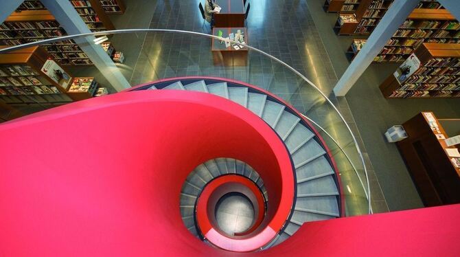 Spindeltreppe von Brodbeck im Kulturhaus von Kornwestheim. FOTO: AG