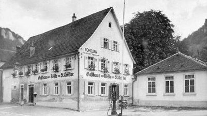 Forellen und Benzin gab's lange Zeit beim Rößle-Wirt in Honau. Foto: pr