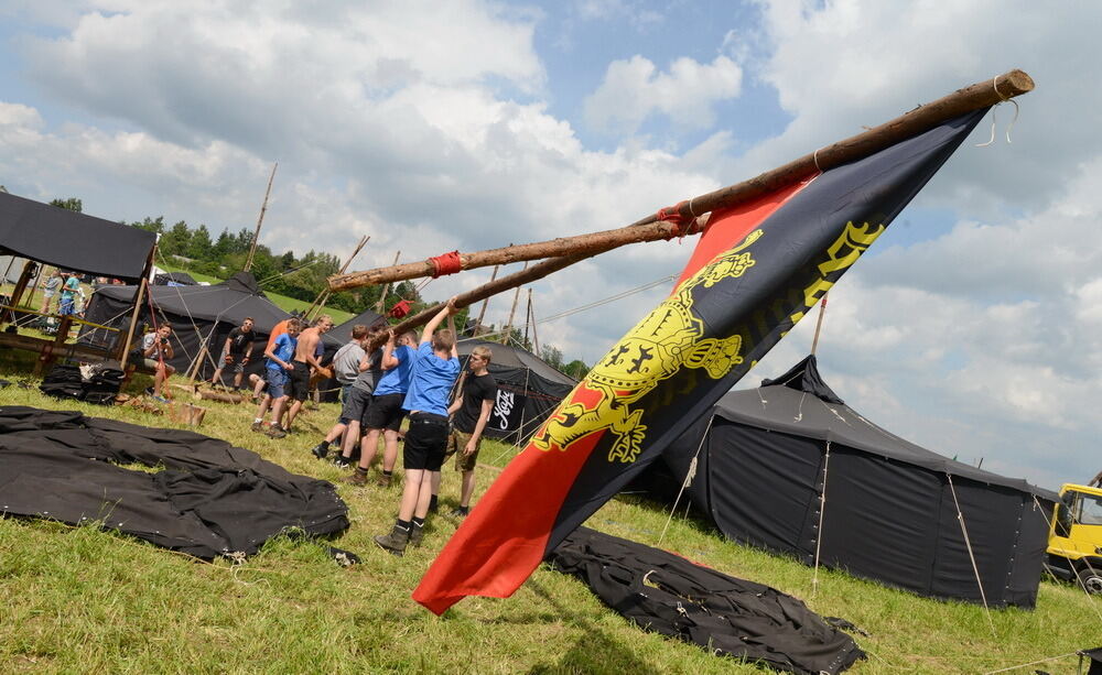 Bundeslager der Pfadfinder auf dem Schachen Buttenhausen