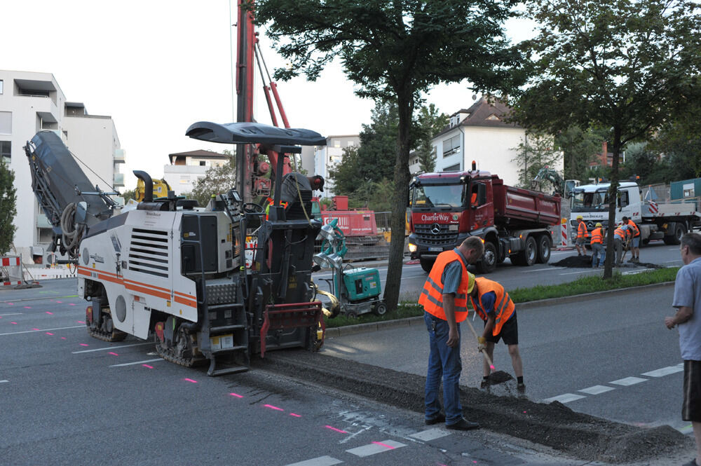 Baustelle in der Alteburgstraße