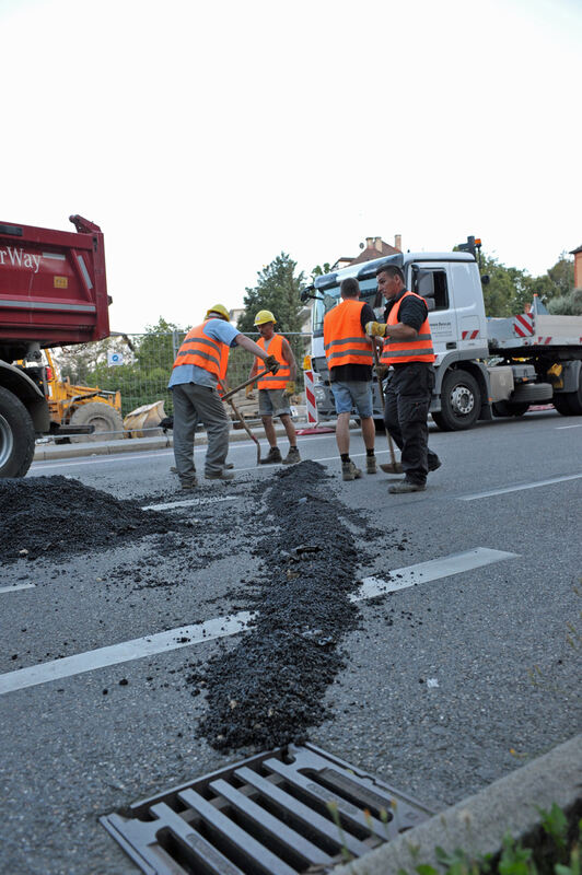 Baustelle in der Alteburgstraße