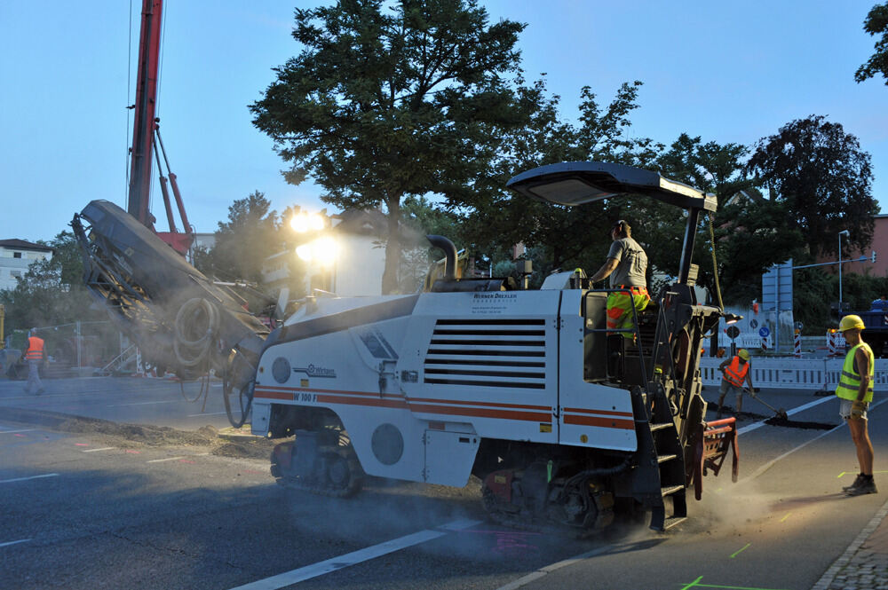 Baustelle in der Alteburgstraße