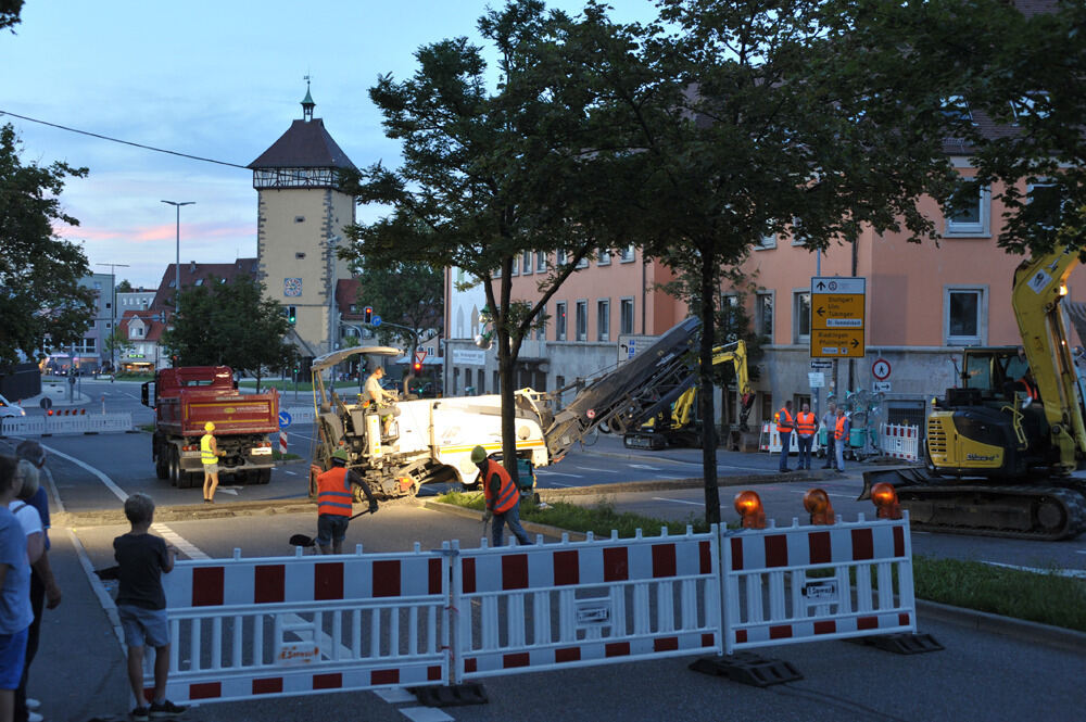 Baustelle in der Alteburgstraße