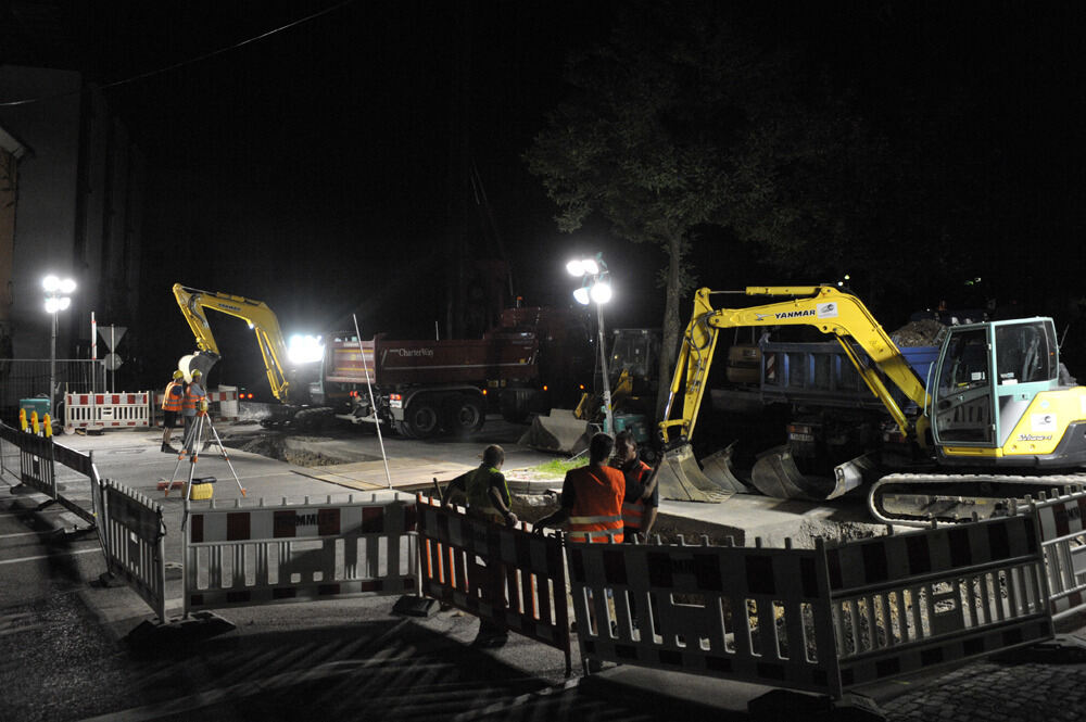 Baustelle in der Alteburgstraße