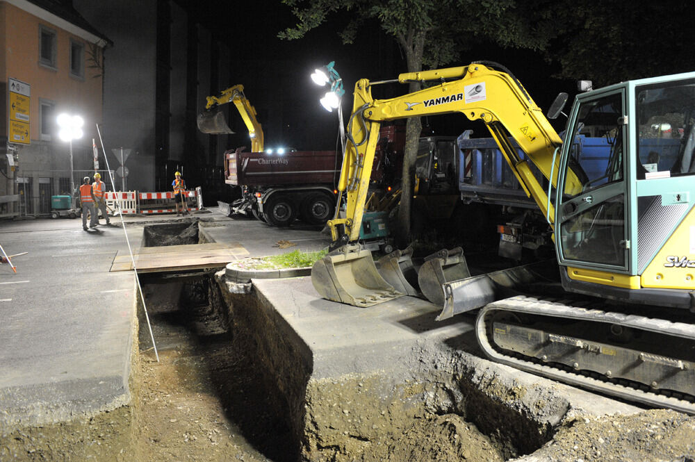 Baustelle in der Alteburgstraße