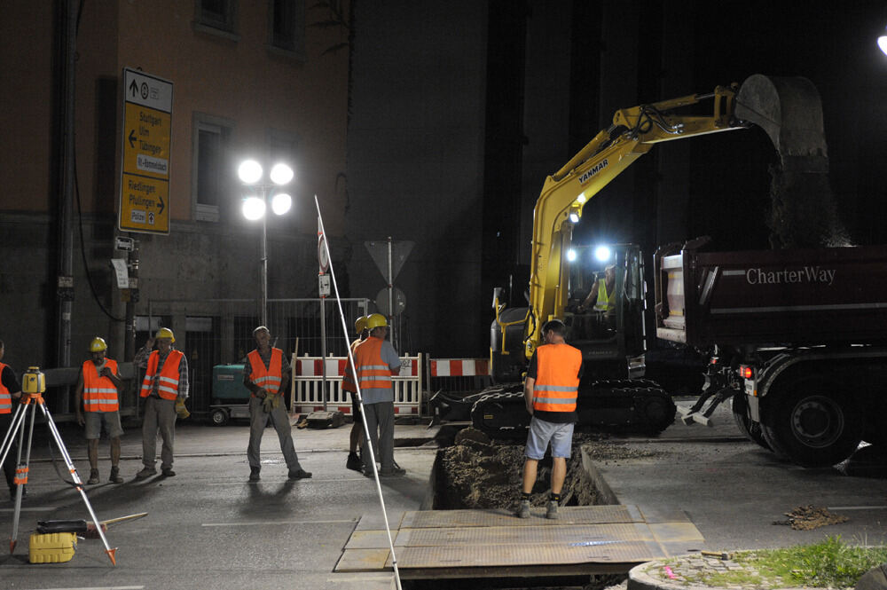 Baustelle in der Alteburgstraße