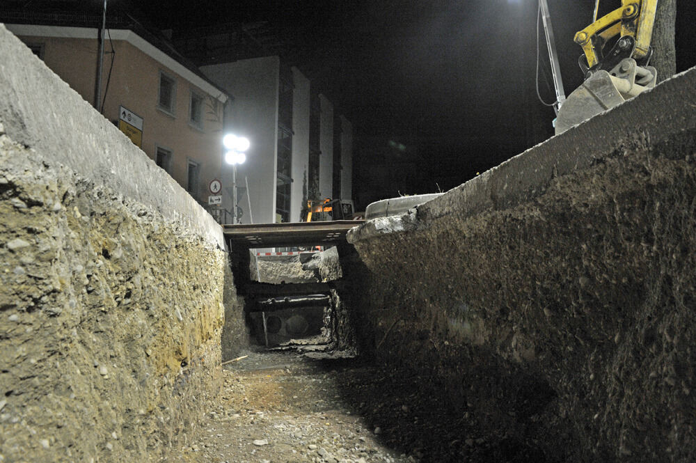 Baustelle in der Alteburgstraße