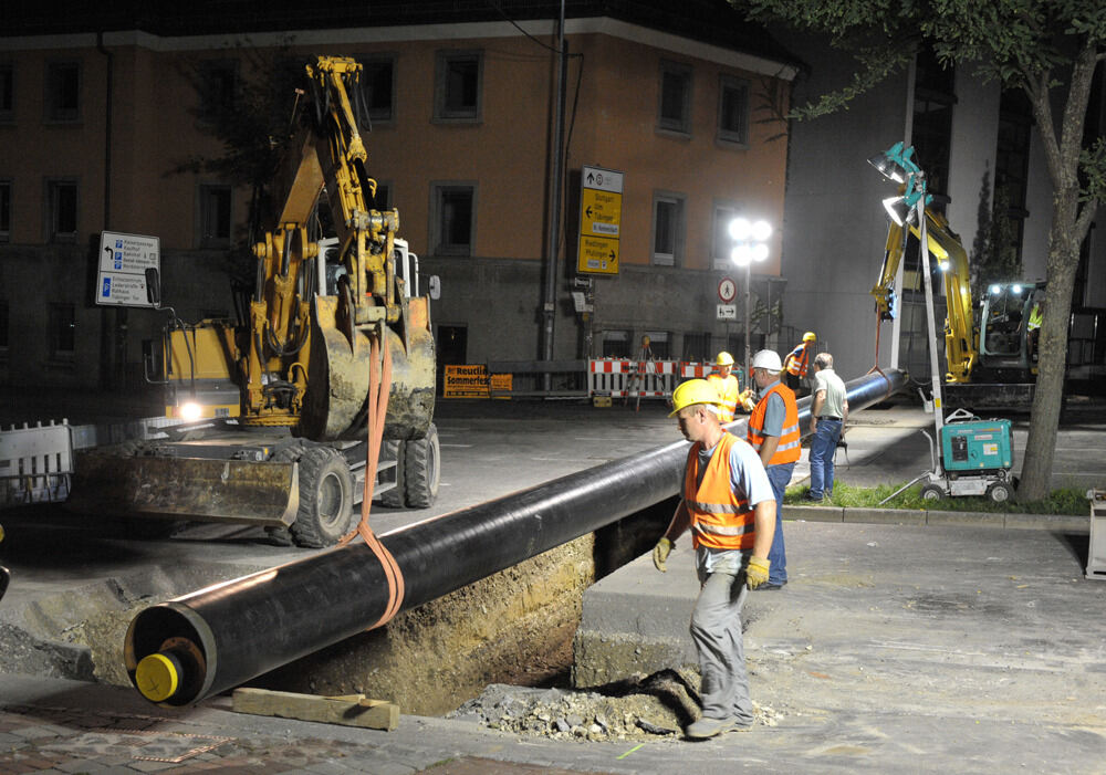 Baustelle in der Alteburgstraße