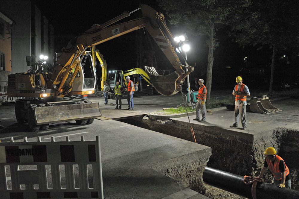 Baustelle in der Alteburgstraße