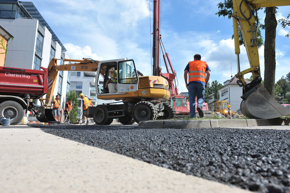 Baustelle in der Alteburgstraße