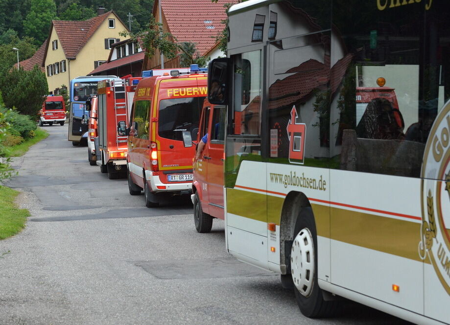 Evakuierung Bundeslager der Pfadfinder auf dem Schachen 2014